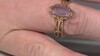 Anillo en plata con Calcedonia lavanda (Gems en Vogue)