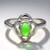 Anello in argento con Crisoprasio Imperiale