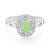 Bague en argent et Chrysoprase impériale