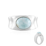 Anello in argento con Larimar