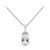 Zilveren halsketting met een witte topaas