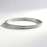Brazalete en plata con Zircón (de Melo Essence)