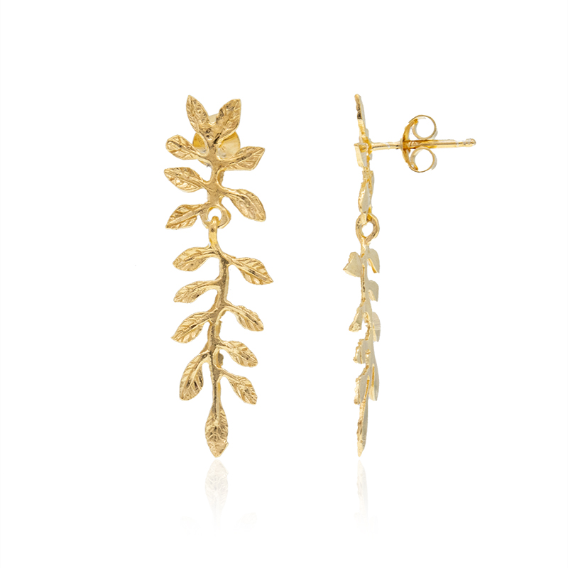 Tamaris Orecchini Albero Della Vita In Acciaio Inossidabile Oro – 0,8 Cm, Confezione Regalo
