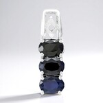 Ciondolo in argento con Zaffiro Blu