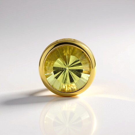 Ciondolo in argento con Quarzo Ouro Verde (MONOSONO COLLECTION)