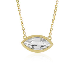 Collana in argento con Topazio Bianco