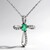 Collana in oro con Smeraldo Zambia AAA