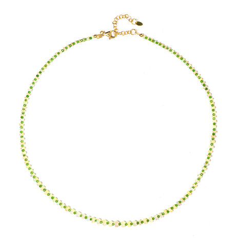 Edelstein-Silberhalskette