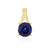 Zilveren hanger met een Madagaskar Blauwe Saffier