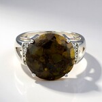 Bague en argent et Quartz Dinosaure