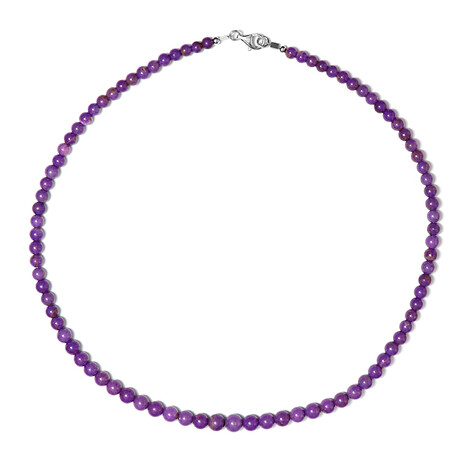 Phosphosiderit-Silberhalskette