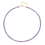 Collar en plata con Amatista de Zambia