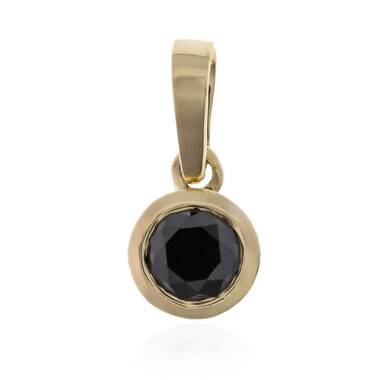 Ciondolo in oro con Diamante Nero