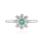 Russischer Smaragd-Silberring