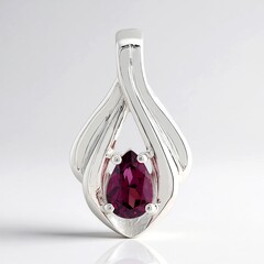 Ciondolo in argento con Granato Roshoite