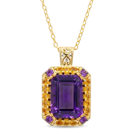 Collier en argent et Améthyste (Gems en Vogue)