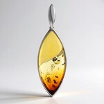 Ciondolo in argento con Ambra Sunrise Baltica (dagen)
