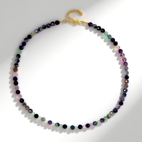 Collana in argento con Fluorite