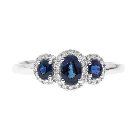 Blauer Ceylon-Saphir-Goldring