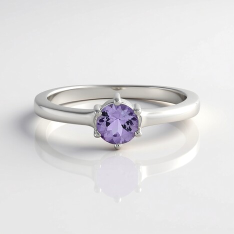 Anello in argento con Tanzanite (non riscaldata)
