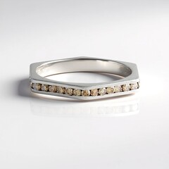 Anello in oro con Diamante Champagne I2 (de Melo Gold)