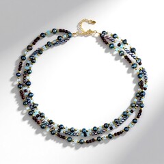 Collana in argento con Perla Nera di Acqua Dolce