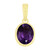 Amethyst-Goldanhänger
