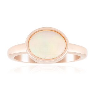 Welo Opal Silver Ring (Adela Silber)