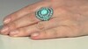 Anillo en plata con Turquesa bella durmiente (Faszination Türkis)