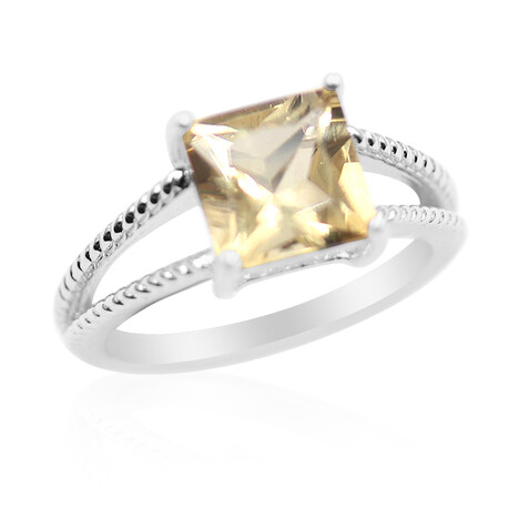 Goldener Labradorit-Silberring