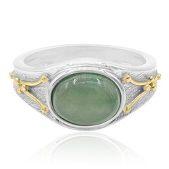 Green Jadeite Silver Ring