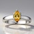 Anello in argento con Citrino