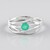 Anello in argento con Smeraldo Russo