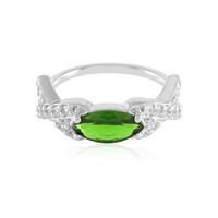 Anello in argento con Diopside Russo