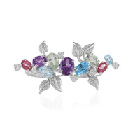 Pierścionek ze srebra - Topaz niebieski Swiss Blue (Dallas Prince Designs)