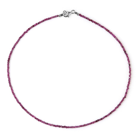 Collar en plata con Rubí de Mozambique (Riya)