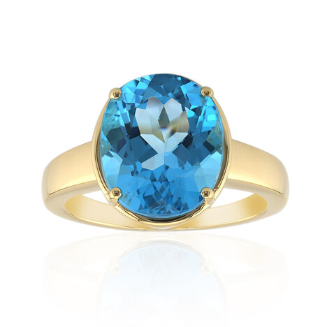 Anillo en oro con Topacio de Marambaia