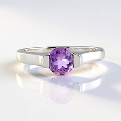 Anello in argento con Ametista Uruguay