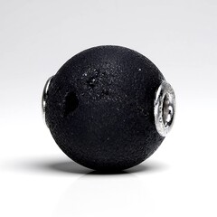 Ciondolo in argento con Agata Glitter Nera (MONOSONO COLLECTION)