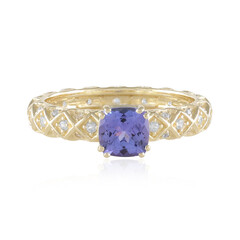 Gouden ring met een tanzaniet (de Melo)