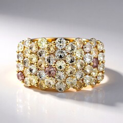 Anello in oro con Diamante Fancy SI2
