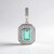 Ciondolo in argento con Smeraldo Color Paraiba