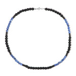 Edelstein-Silberhalskette