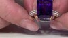 Zilveren ring met een amethist (Gems en Vogue)