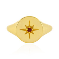Champagner-Zirkon-Silberring