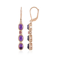 Amethyst Silver Earrings (KM by Juwelo)