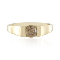 Anello in oro con Diamante Champagne I3