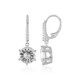 Boucles d'oreilles en argent et Topaze blanche