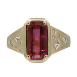 14K Pink Tourmaline Gold Ring (CIRARI)