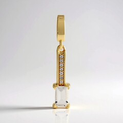 Ciondolo in argento con Petalite
